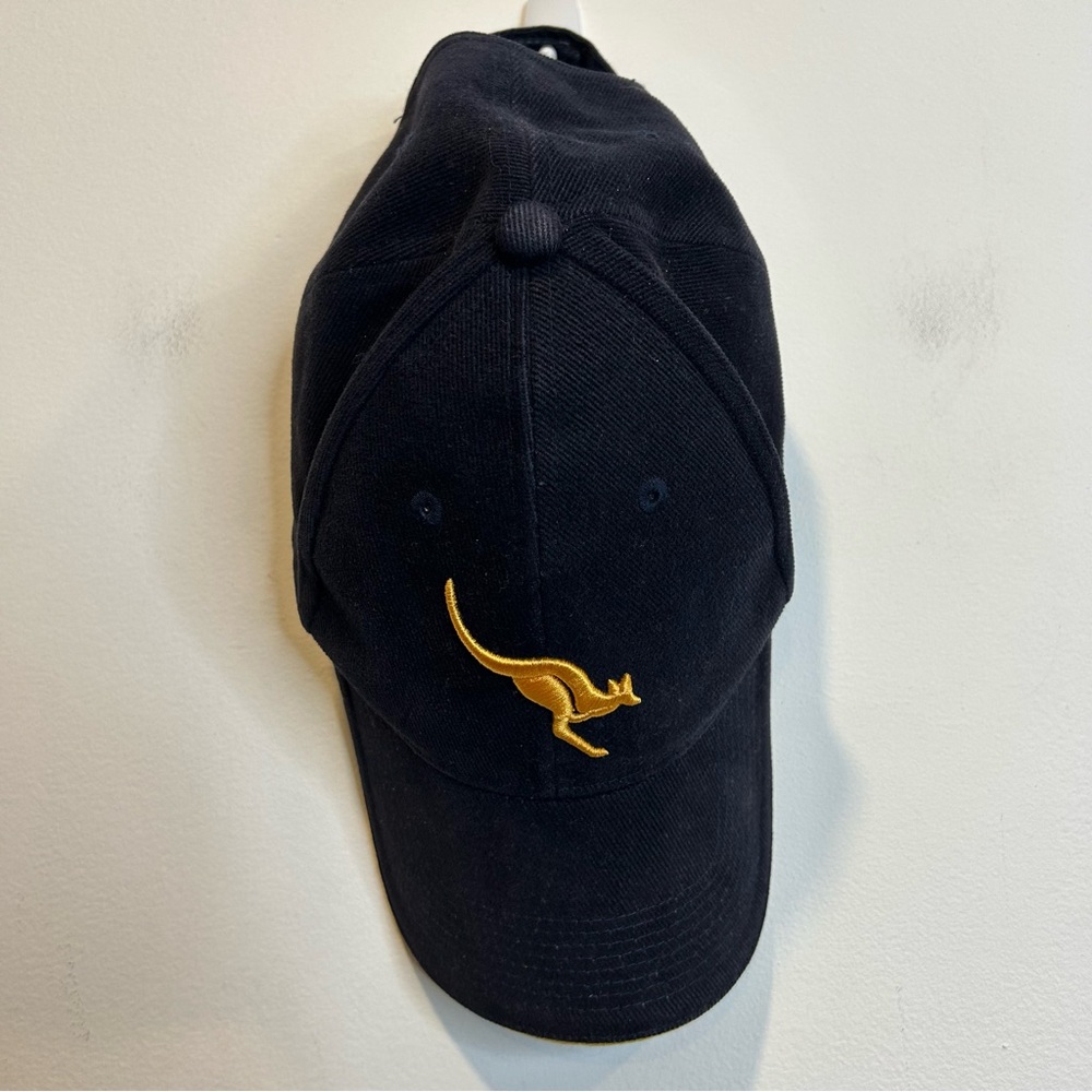 Vintage Embroidered Kangaroos Adjustable Strap Cap Hat Baseball blue